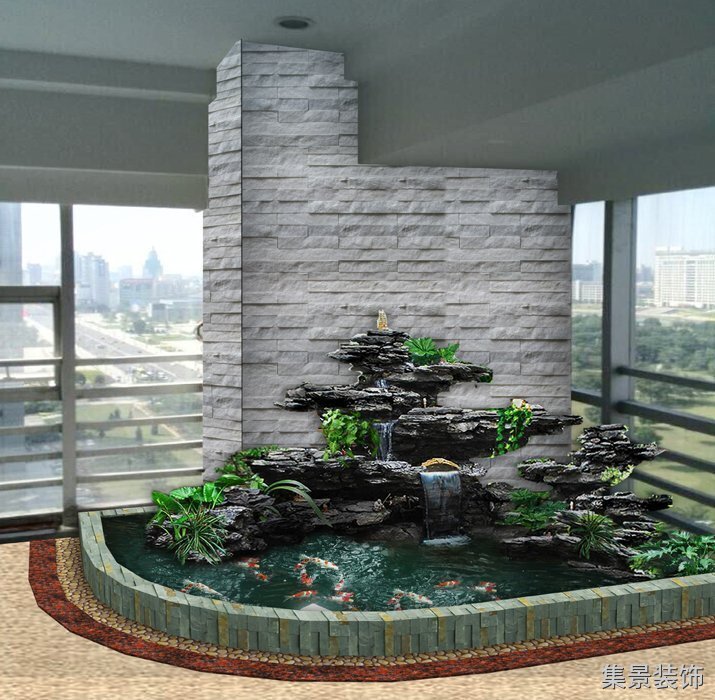 中大科技風水魚池裝修效果圖3